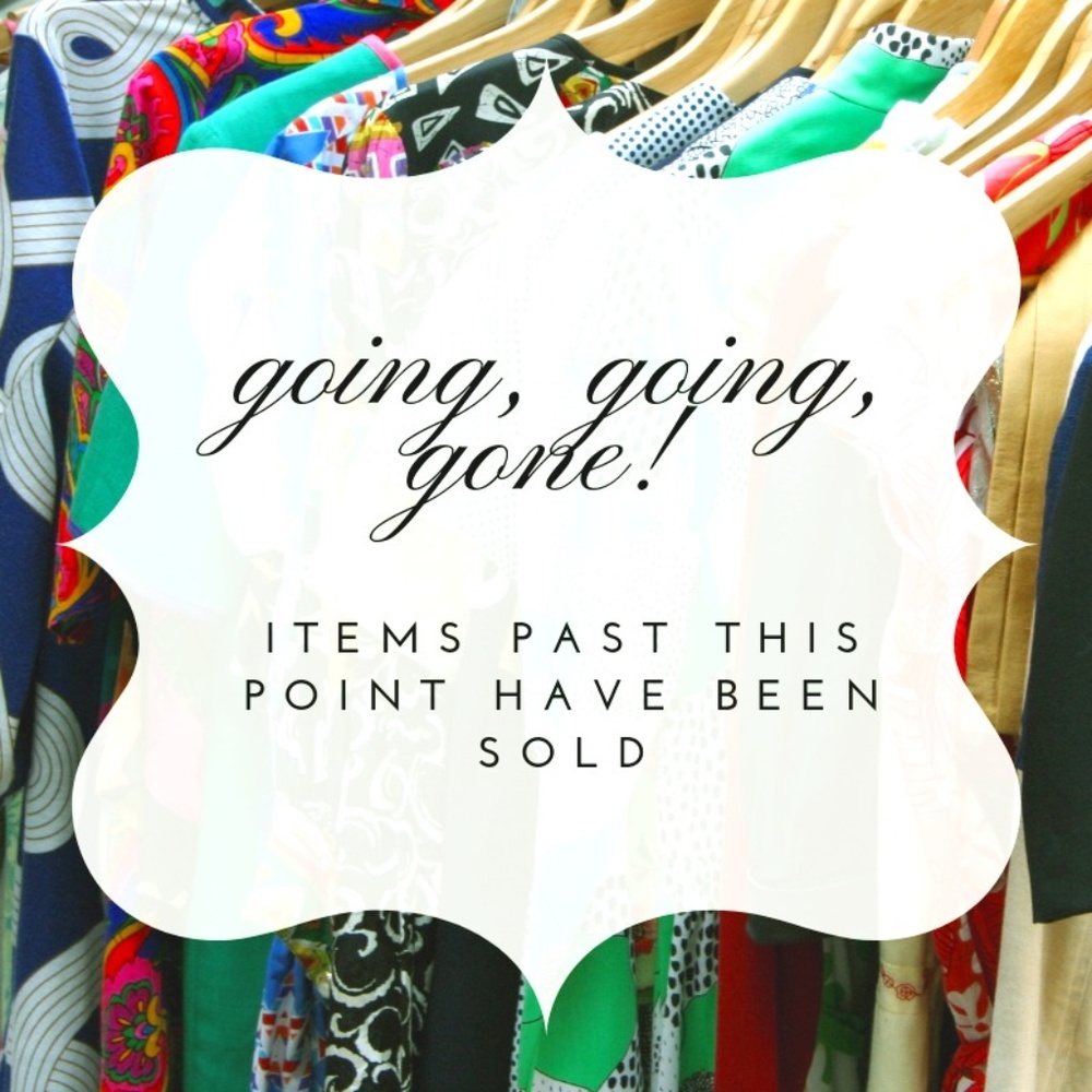 Items beyond this point have been sold